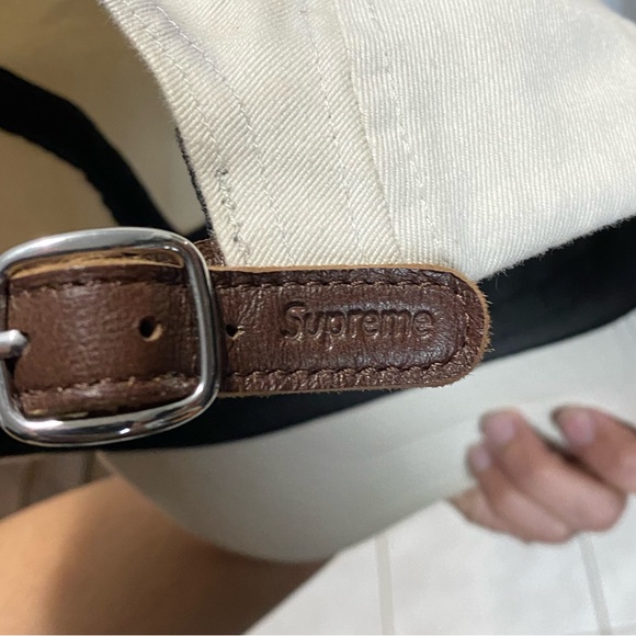 SUPREME Name Plate Camp Cap - Natural - Picture 5 of 6